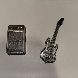 Miniature Black Guitar and Amp Set Pencil Sharpener